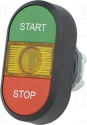 ABB Switch: double; 22mm; Stabl.pos: