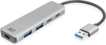 ACT USB-A 5G 2XUSB-C, 2XUSB-A, HUB