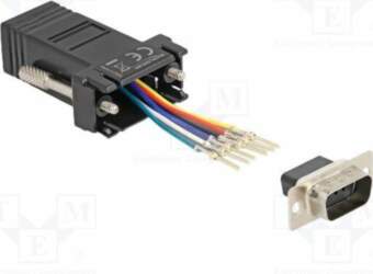 Adapter; D-Sub 9pin plug,RJ12 socket