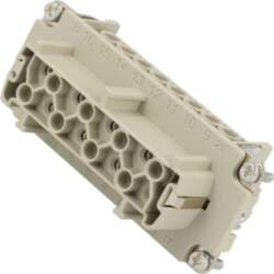 AMPHENOL Connector: HDC; contact insert; female