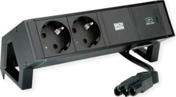 Bachmann DESK2 2xprotective contact USB C
