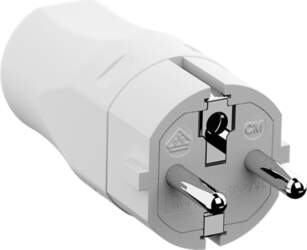 Bachmann mounting plug white, CEE 7/7