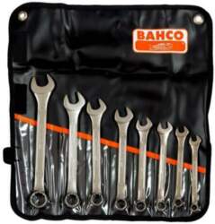 BAHCO Wrench: combination spanner-set; bent; 8pcs
