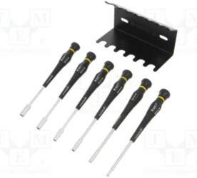 BERNSTEIN Screwdriver: precision-set; 6-angles socket; ESD