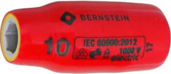 BERNSTEIN Socket: 6-angles; insulated,socket spanner
