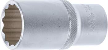 BGS TECHNIC Socket 12-p, deep 1/2"