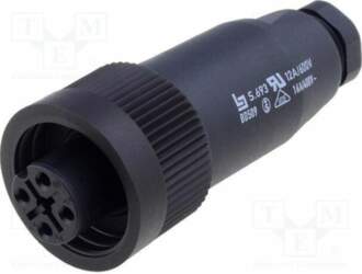 BINDER Connector: circular; PIN: 4; plug