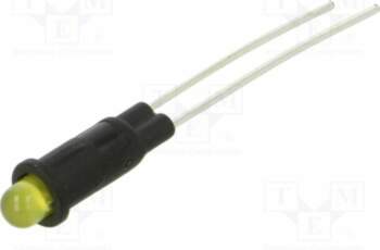 BIVAR Indicator: LED; yellow; 2VDC; PM3