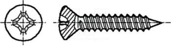 BOSSARD Screw; 4.8x13; Head: countersunk