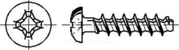 BOSSARD Screw; for plastic; 2.5x16