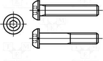 BOSSARD Screw; M2; M2x6; 0.4