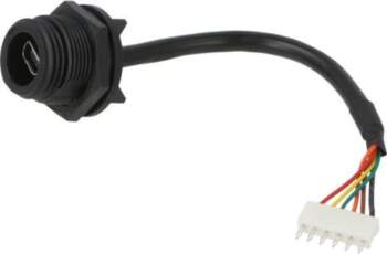 BULGIN Cable; USB mini Buccaneer; 6pin