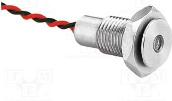 BULGIN Indicator: LED; flat; yellow; IP67