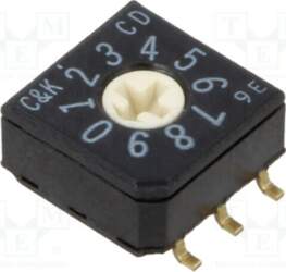 C&K Encoding switch; DEC/BCD; Pos: 10