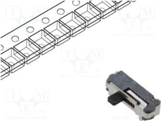 C&K Switch: slide; Pos: 2; SPDT