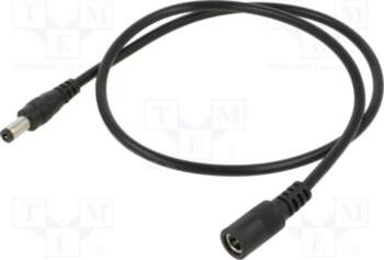 Cable; 2x0.5mm2; DC 5,5/2