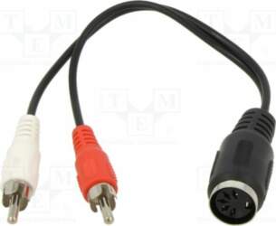 Cable; DIN 5pin plug,RCA plug