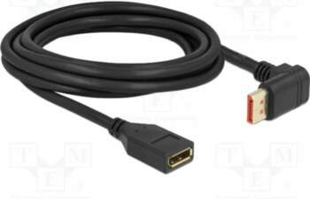 Cable; DisplayPort socket,DisplayPort plug 90°