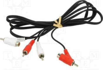 Cable; RCA socket x2,RCA plug