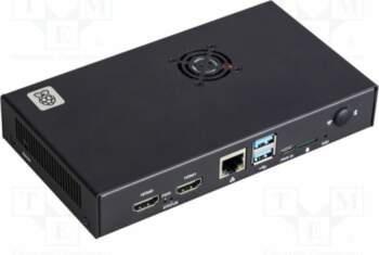 Case; black; metal; Raspberry Pi Compute
