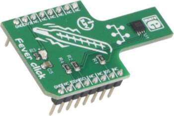 Click board; prototype board; Comp: MAX30205