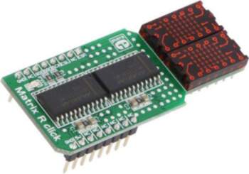 Click board; prototype board; Comp: MAX7219