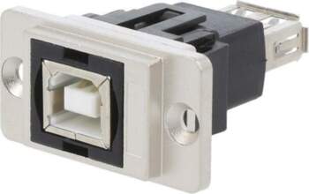 CLIFF Coupler; DUALSLIM; gold-plated; USB A