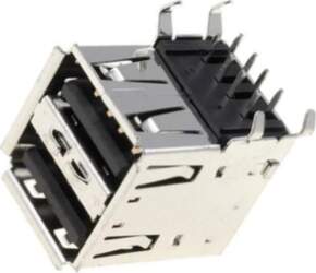 CONNFLY Connector: USB A; socket; THT