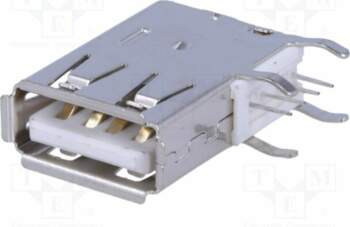 CONNFLY Connector: USB A; socket; THT