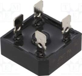 DC COMPONENTS Bridge rectifier: single-phase; Urmax: