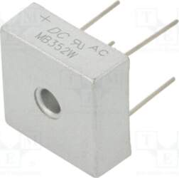 DC COMPONENTS Bridge rectifier: single-phase; Urmax: