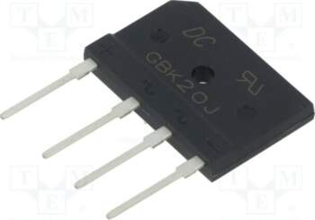 DC COMPONENTS Bridge rectifier: single-phase; Urmax: