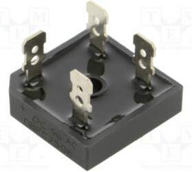 DC COMPONENTS Bridge rectifier: single-phase; Urmax:
