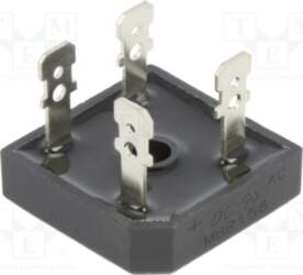 DC COMPONENTS Bridge rectifier: single-phase; Urmax: