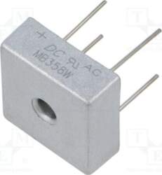 DC COMPONENTS Bridge rectifier: single-phase; Urmax: