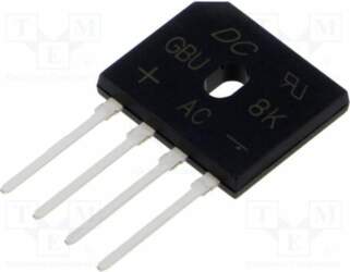 DC COMPONENTS Bridge rectifier: single-phase; Urmax: