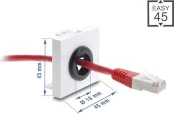 Delock Easy 45 Cable Bushing round