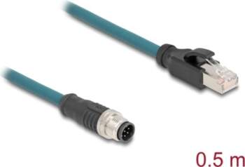 Delock M12 Adapter Cable A-coded 8