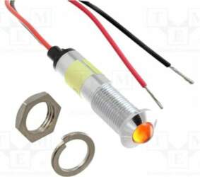 DIALIGHT Indicator: LED; orange; 30mA; 12VDC