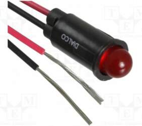 DIALIGHT Indicator: LED; prominent; red; cables