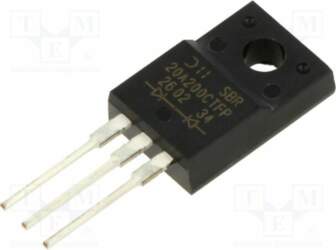 DIODES INCORPORATED Diode: rectifying; THT; 200V