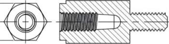 DREMEC Spacer sleeve; hexagonal; polyamide 66