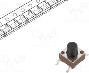 E-SWITCH Microswitch TACT; SPST-NO; Pos: 2