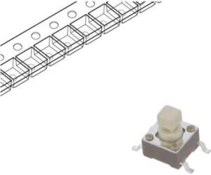 E-SWITCH Microswitch TACT; SPST-NO; Pos: 2