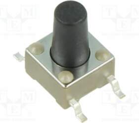 E-SWITCH Microswitch TACT; SPST-NO; Pos: 2