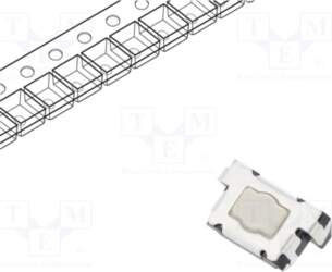 E-SWITCH Microswitch TACT; SPST; Pos: 2