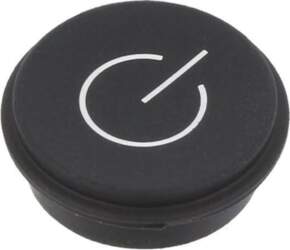 EAO Button; round; Ø21mm; black; 09