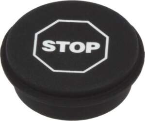 EAO Button; round; Ø21mm; black; Button