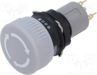 EAO Switch: push-button; 16mm; Stabl.pos: