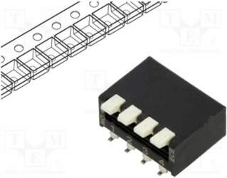 ECE Switch: DIP-SWITCH; Poles number: 4